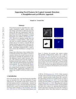 Separating Novel Features for Logical Anomaly Detection: A
  Straightforward yet Effective Approach