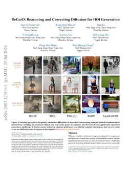 ReCorD: Reasoning and Correcting Diffusion for HOI Generation