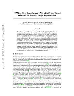 CSWin-UNet: Transformer UNet with Cross-Shaped Windows for Medical Image
  Segmentation