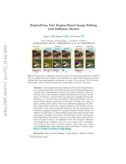 RegionDrag: Fast Region-Based Image Editing with Diffusion Models