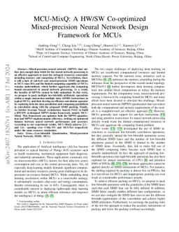 MCU-MixQ: A HW/SW Co-optimized Mixed-precision Neural Network Design
  Framework for MCUs