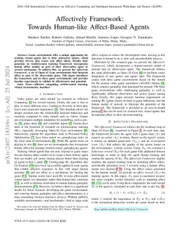 Affectively Framework: Towards Human-like Affect-Based Agents