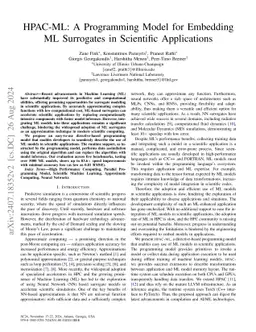 HPAC-ML: A Programming Model for Embedding ML Surrogates in Scientific
  Applications