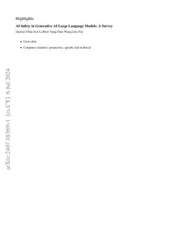 AI Safety in Generative AI Large Language Models: A Survey