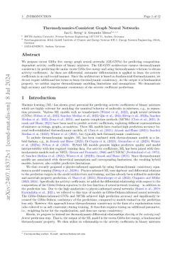 Thermodynamics-Consistent Graph Neural Networks