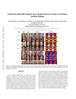 A Reference-Based 3D Semantic-Aware Framework for Accurate Local Facial
  Attribute Editing
