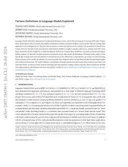 Fairness Definitions in Language Models Explained