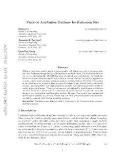 Practical Attribution Guidance for Rashomon Sets