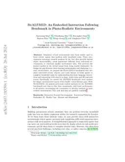 ReALFRED: An Embodied Instruction Following Benchmark in Photo-Realistic
  Environments