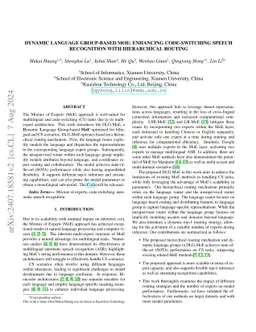 Dynamic Language Group-Based MoE: Enhancing Code-Switching Speech
  Recognition with Hierarchical Routing