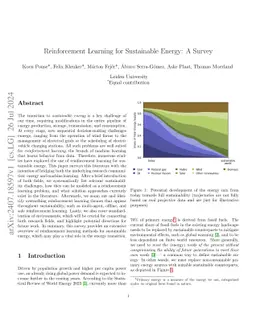 Reinforcement Learning for Sustainable Energy: A Survey