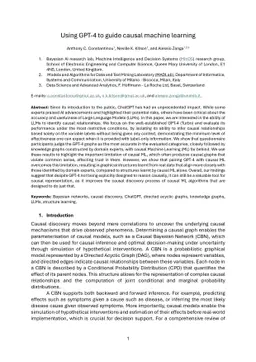 Using GPT-4 to guide causal machine learning