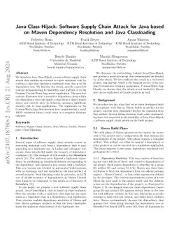 Maven-Hijack: Software Supply Chain Attack Exploiting Packaging Order