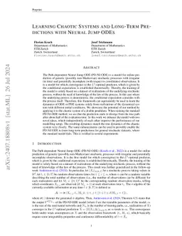 Learning Chaotic Systems and Long-Term Predictions with Neural Jump ODEs