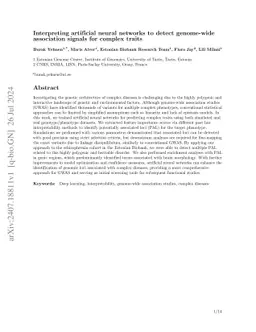 Interpreting artificial neural networks to detect genome-wide association signals for complex traits