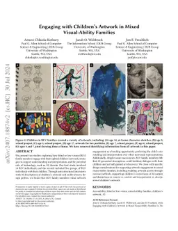 Engaging with Children's Artwork in Mixed Visual-Ability Families