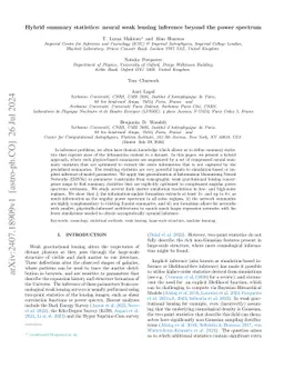 Hybrid summary statistics: neural weak lensing inference beyond the
  power spectrum