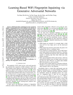 Learning-Based WiFi Fingerprint Inpainting via Generative Adversarial
  Networks