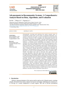 Advancements in Recommender Systems: A Comprehensive Analysis Based on
  Data, Algorithms, and Evaluation