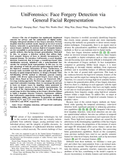 UniForensics: Face Forgery Detection via General Facial Representation