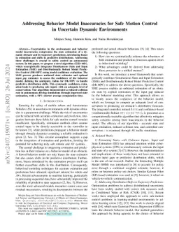 Addressing Behavior Model Inaccuracies for Safe Motion Control in
  Uncertain Dynamic Environments