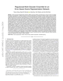 Regularized Multi-Decoder Ensemble for an Error-Aware Scene
  Representation Network