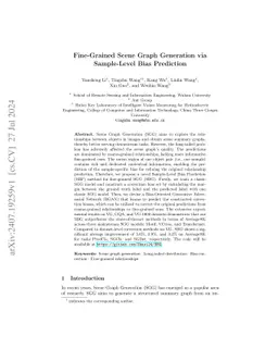 Fine-Grained Scene Graph Generation via Sample-Level Bias Prediction