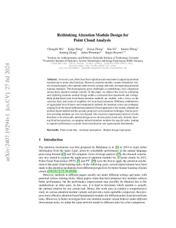 Rethinking Attention Module Design for Point Cloud Analysis