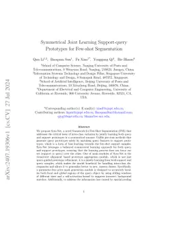 Symmetrical Joint Learning Support-query Prototypes for Few-shot
  Segmentation