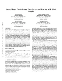 AccessShare: Co-designing Data Access and Sharing with Blind People