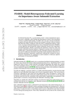 FIARSE: Model-Heterogeneous Federated Learning via Importance-Aware
  Submodel Extraction