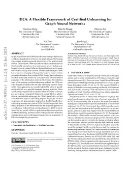IDEA: A Flexible Framework of Certified Unlearning for Graph Neural
  Networks