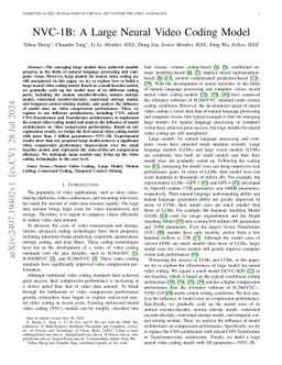NVC-1B: A Large Neural Video Coding Model
