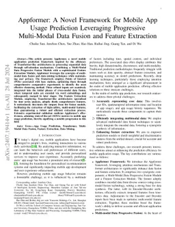 Appformer: A Novel Framework for Mobile App Usage Prediction Leveraging
  Progressive Multi-Modal Data Fusion and Feature Extraction