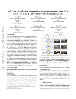 MVPbev: Multi-view Perspective Image Generation from BEV with Test-time
  Controllability and Generalizability