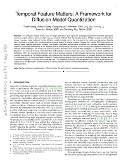 Temporal Feature Matters: A Framework for Diffusion Model Quantization