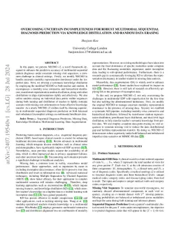 Overcoming Uncertain Incompleteness for Robust Multimodal Sequential Diagnosis Prediction via Curriculum Data Erasing Guided Knowledge Distillation