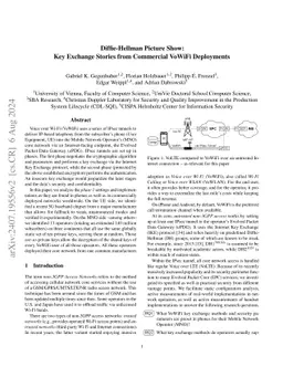 Diffie-Hellman Picture Show: Key Exchange Stories from Commercial VoWiFi
  Deployments