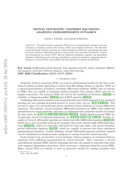 Neural stochastic Volterra equations: learning path-dependent dynamics