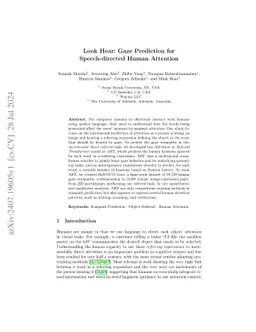 Look Hear: Gaze Prediction for Speech-directed Human Attention