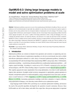 OptiMUS-0.3: Using Large Language Models to Model and Solve Optimization Problems at Scale