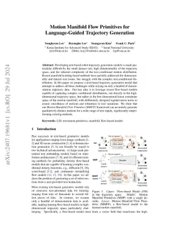 Motion Manifold Flow Primitives for Task-Conditioned Trajectory Generation under Complex Task-Motion Dependencies