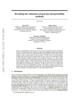 Revisiting the robustness of post-hoc interpretability methods