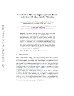 Classification Matters: Improving Video Action Detection with
  Class-Specific Attention