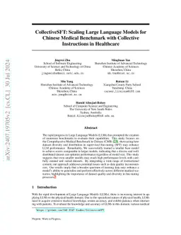 CollectiveSFT: Scaling Large Language Models for Chinese Medical
  Benchmark with Collective Instructions in Healthcare