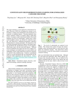Contextuality Helps Representation Learning for Generalized Category
  Discovery
