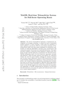 TeleOR: Real-time Telemedicine System for Full-Scene Operating Room