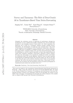 Survey and Taxonomy: The Role of Data-Centric AI in Transformer-Based
  Time Series Forecasting