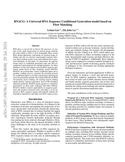 RNACG: A Universal RNA Sequence Conditional Generation model based on Flow-Matching