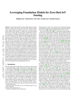 Leveraging Foundation Models for Zero-Shot IoT Sensing
